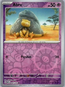 Pokemon Abra SV: Escarlata y Violeta 151 063/165 Casi Como Nuevo Casi Nuevo Holograma Inverso - Imagen 1 de 2