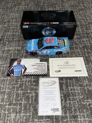 2017 年布巴·华莱士 #43 史密斯菲尔德·波科诺第一起真品证明亲笔签名精英 1:24 — 第 1/4 张图片