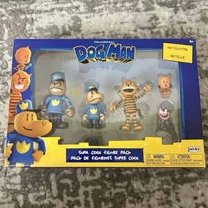 Dog Man SUPA COOL FIGURE 5 PACK Lil Petey Chief Flippy 2025 - Picture 1 of 8