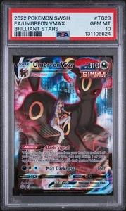2022 POKEMON SWORD & SHIELD BRILLIANT STARS #TG23 UMBREON VMAX PSA 10 (Q624) - Picture 1 of 2