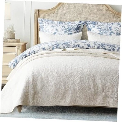 EVERGRACE 100 % Algodón Paisley King Paisley Marfil Crema (Sutiles Tonos Amarillos) Foto 1 de 4