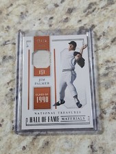2019 Panini National Treasures Hall of Fame Materials 1/25 Jim Palmer #HOF-JP