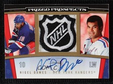 2006-07 Fleer Hot Prospects White Hot 1/1 Nigel Dawes #124 Rookie Auto RC 7ez