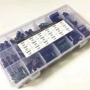 Kit de condensadores electrolíticos de aluminio 18value 160 piezas 6.3V-3300uF - Imagen 1 de 4