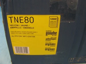 Brother TNE80 Super High-yield Toner YELLOW - OPEN BOX - FREE SHIPPING - Picture 1 of 2