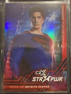 czX Crisis on Infinite Earths STR PWR Red Brandon Routh As Superman