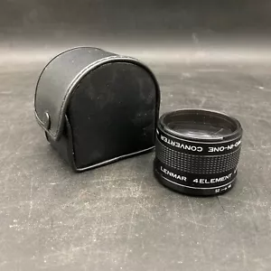 Lenmar 4 Element Lens Video two-In-One Converter Wide (0.5X) Tele (1.5X) w/Case - Picture 1 of 2