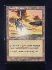 Serra's Sanctum - Urza's Saga - LP - MTG - Magic The Gathering