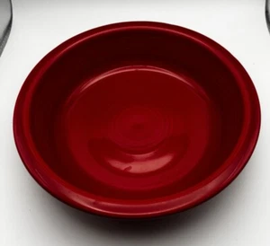Fiestaware Fiesta HLC USA 7” Bowl Cereal Fruit Scarlet Red Excellent Condition - Picture 1 of 4