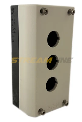 Eaton M22-I3-PG Botón Montaje en Superficie Gabinete, 22.5mm, 3 Elementos, NEMA 4X Foto 1 de 4