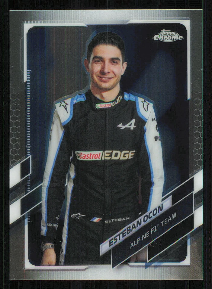 2021 Topps Chrome Formula 1 #10 Esteban Ocon - Image 1 of 2
