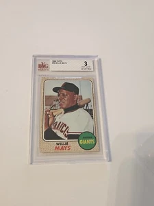 1968 Topps Willie Mays #50 BVG Beckett 3 Very Good Graded Card Giants Baseball - Picture 1 of 4