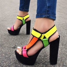 bamboo neon sandals