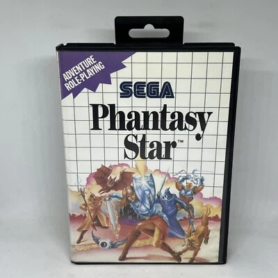 Master System -  phantasy star - boxed No Manual Fully Tested Genuine Free P&p - Image 1 of 4