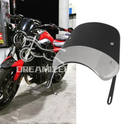 5"-7" Motorcycle Windshield Windscreen w/Bracket For Yamaha FZ07 FZ09 MT07 MT09 - Image 1 of 4