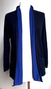 Montego: Knit Cape Blau ~ Gr. S ~ 100% Baumwolle ~ Cardigan ~ Strickjacke - Bild 1 von 8