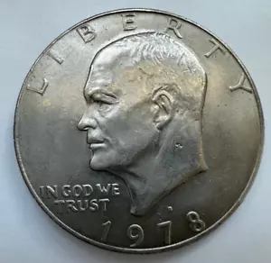 1978D Eisenhower $1 dollar. Filled mintmark. - Picture 1 of 5