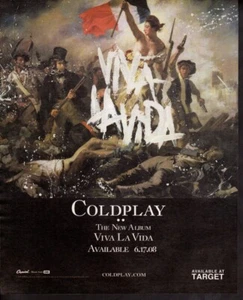 print ad advertisement Music Target Coldplay Viva La Viva 6/17/08 Cool Art 2008 - Picture 1 of 1