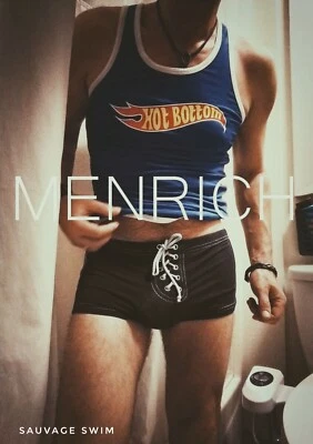 BAÑADOR DE FÚTBOL SAUVAGE CORTE CUADRADO CON CORDONES. NEGRO. MED. NUEVO CON ETIQUETAS 🌈 PIEL DE RUFF GAY Foto 1 de 4