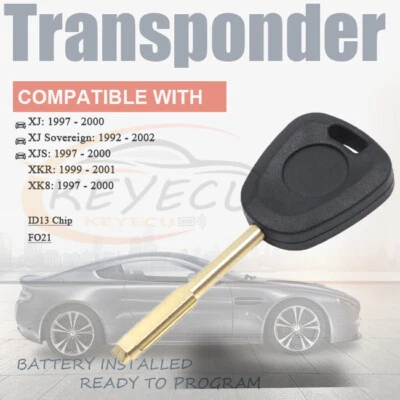 Transponder Car Key for Jaguar XJ, XJ Sovereign, XJS, XKR, XK8 1997-2002 ID13  - Image 1 of 4