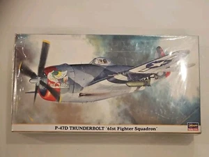 Hasegawa 1/48 Scale P-47D Thunderbolt 61st Fighter Squadron Model Kit NIB - Picture 1 of 5