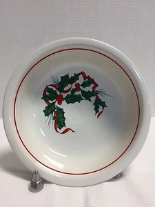 *Fiestaware*Fiesta Ware*Weihnachten*Stechpalme & Bänder*Müslischale/Suppenschüssel #16301j - Bild 1 von 3