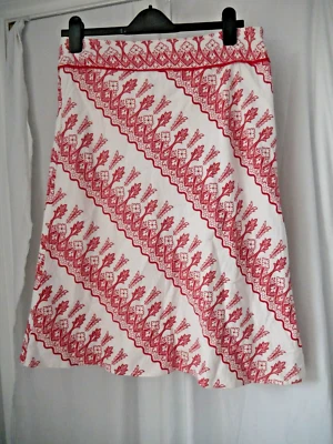 Designer Epilogue Skirt Size 12 Cotton Summer Lined Designer Classic Holiday - Image 1 of 4