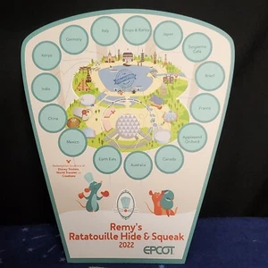 Mapa de búsqueda del tesoro de Remy's Hide Scavenger Hunt de los Parques Disney 2022 EPCPT - Imagen 1 de 2