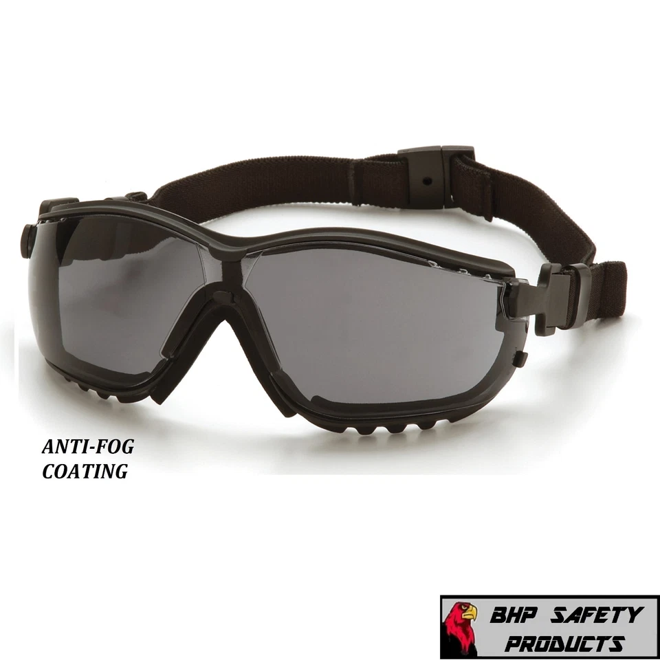 Pyramex V2g Safety Glasses Goggles Hybrid Smoke Lens GB1820ST