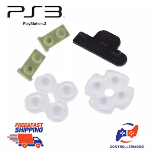 PS3 Controller Conductive Button Pads Buttons  Repair Replacement Parts - 5 Sets - Picture 1 of 1