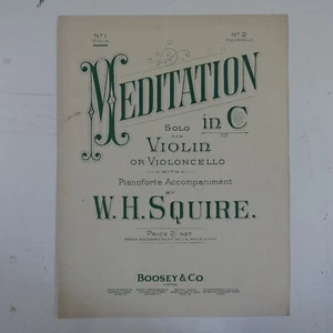 violin W H SQUIRE meditation in C - Bild 1 von 2