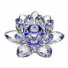 3 inch Blue Hue Reflection Crystal Lotus with Gift Box