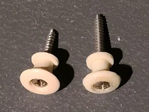 VINTAGE JAPAN TEISCO DEL REY ELECTRIC GUITAR STRAP BUTTONS W/SCREWS 1960'S - Picture 1 of 1