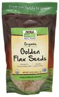 Now Foods Organic Golden Flax Seeds 1 lbs Seed