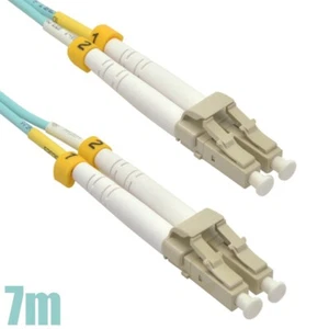 7m 23ft LC/LC 50/125 10Gb OM3 Duplex MultiMode Optic Fiber Optics Patch Cable - Picture 1 of 5
