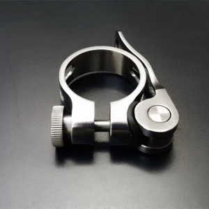 31.8 / 34.9 mm Titanium Alloy Bicycle Quick Release Seatpost Clamp Clip - Picture 1 of 10