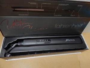 Fahrenheit Ultra Slim Professional 1 inch Digital Flat Iron Black/Rose Gold - Picture 1 of 12