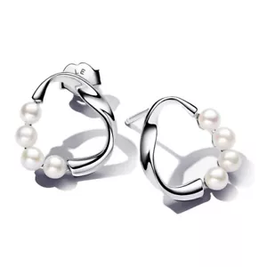 PANDORA Schmuck Damen-Ohrstecker Süßwasser-Zuchtperlen Silber 293276C01 - Bild 1 von 3