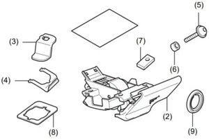 Genuine Honda CRF300L SCL500 Scrambler 38L Top Case Lock 08L71-K1T-E10 - Bild 1 von 1