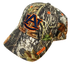 MOSSY OAK AUBURN UNIVERSITY TIGERS LOGO CAMO HAT CAP ADJUSTABLE CURVED BILL NWT - Picture 1 of 4