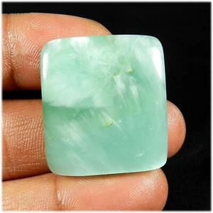 Sky Blue Larimar Pattern Hemimorphite Cabochon Cushion Gemstone 53 Cts #10343 - Picture 1 of 6