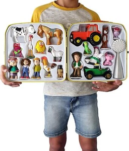 La Granja De Zenon Adventure Action Figures Set In Tin Box, 20 Collect - Picture 1 of 9
