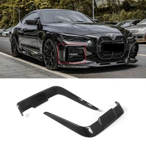 Dry Carbon Fiber Car Front Bumper Splitter Lip Air Vent For BMW 4 Series G22 G23 - Foto 1 di 6