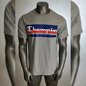 CAMISETA CHAMPION LOGO BLOQUE HOMBRE REGULAR FIT CUELLO REDONDO MANGA CORTA TALLA 1XL GRIS - Imagen 1 de 11