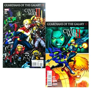 Guardians of the Galaxy #11 & 12 (2016 Marvel) Civil War II Tie-in! Adams Cvr NM - Picture 1 of 6