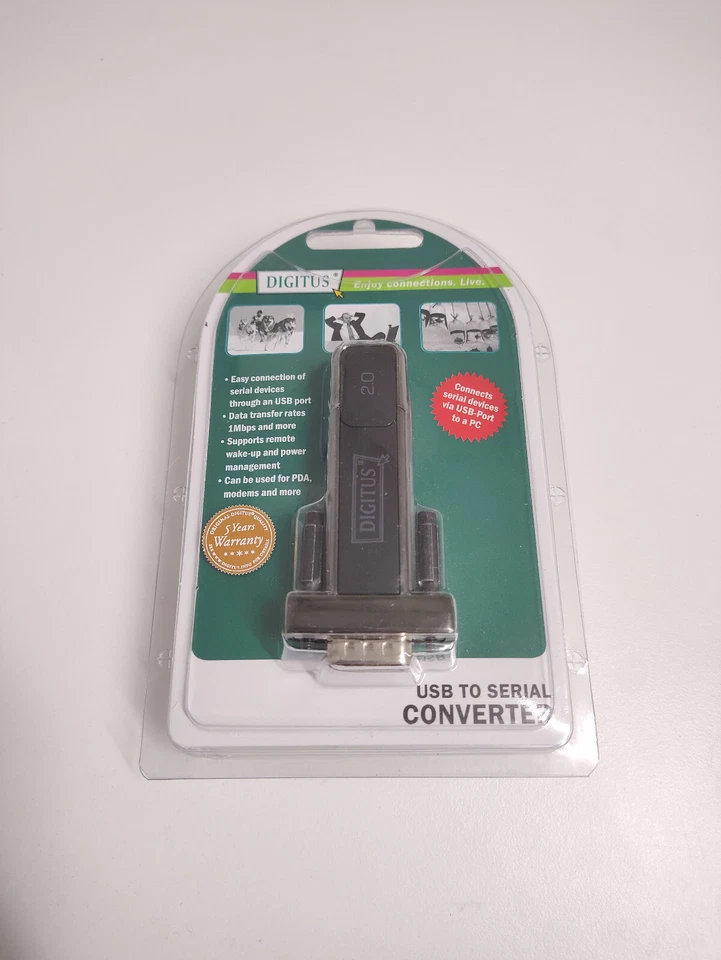 Digitus USB to Serial converter, adattatore seriale RS232 DB9 per USB 2.0 - Image 1 of 1