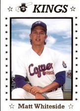 1990 Butte Copper Kings Sports Pro 29 Matt Whiteside Charleston Missouri MO Card