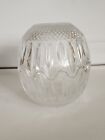 Vintage glass clamshell scalloped 2 piece candy dish