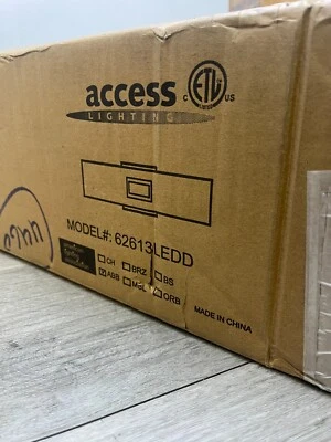 Access Lighting Restore 1 Light 36" LED Sconce, Brass/White - 62613LEDD-ABB-OPL - Image 1 of 2