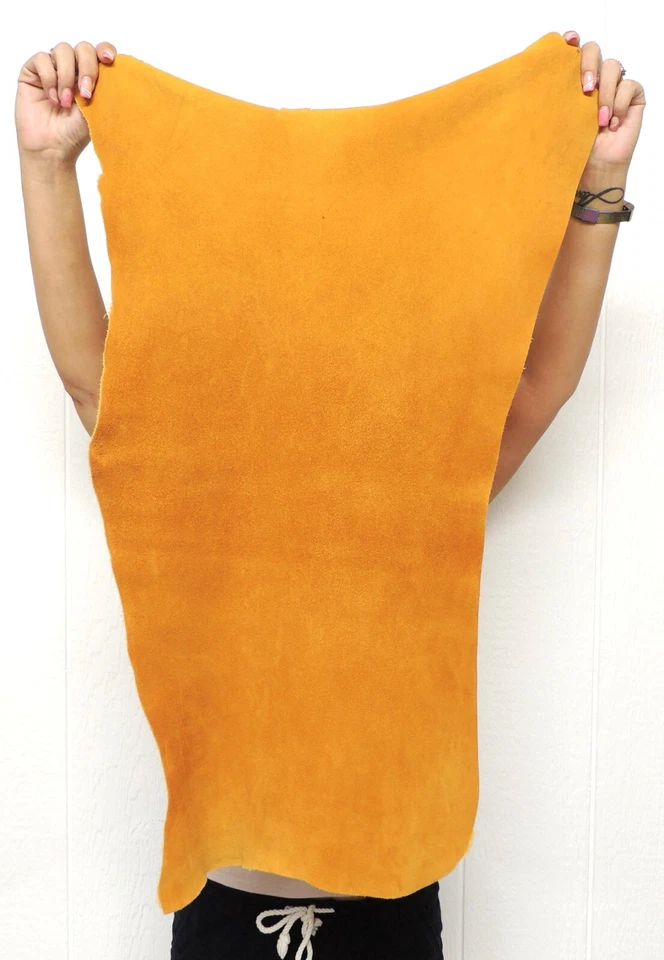 GOLD DEERSKIN Leather Hide for Native Crafts Buckskins Laces Bags Taxidermy Deer - Image 1 of 4